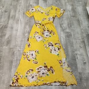 Yellow spring dress (lined)